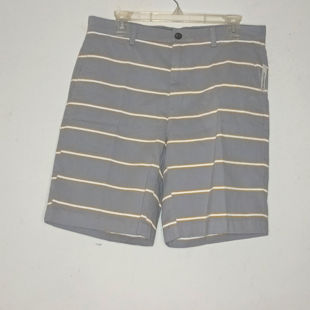 Amazon Essentials Men's Grey Stripe Classic Shorts NWT‎